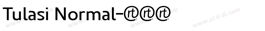 Tulasi Normal字体转换